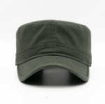 Army Green Washed Cotton Trucker Cap